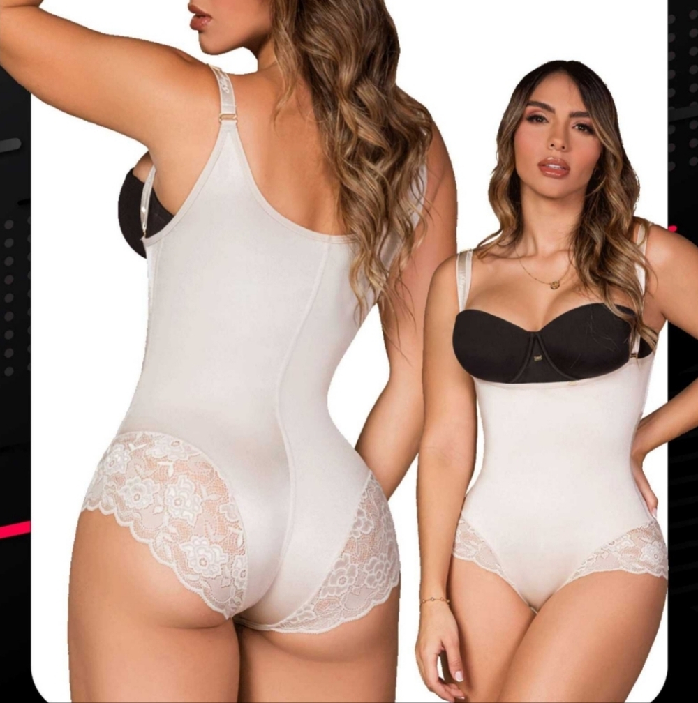 Stagmi Colombian Faja Lace Bodysuit Waist Butt Shaper Shapewear 2-Pack New Tags! - Picture 11 of 16
